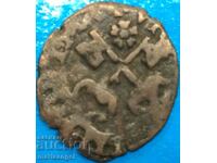 Vatican Quattrino 1 Patard Urban VIII Avignon, Rare Copper