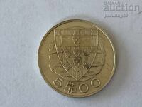 Portugal 5 Escudos 1947 - Silver 0.650