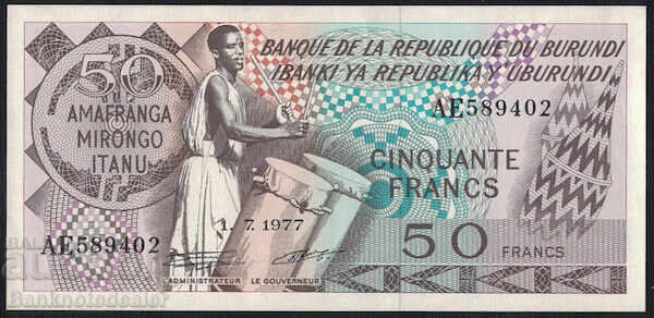Burundi 50 franci 1977 Pick 28 Ref 9402