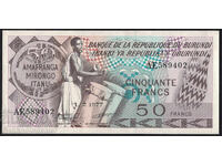 Burundi 50 Francs 1977 Pick 28 Ref 9402