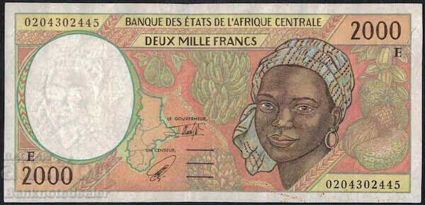 Cameroon 2000 francs 2002 Pick 203Eh Ref 2445