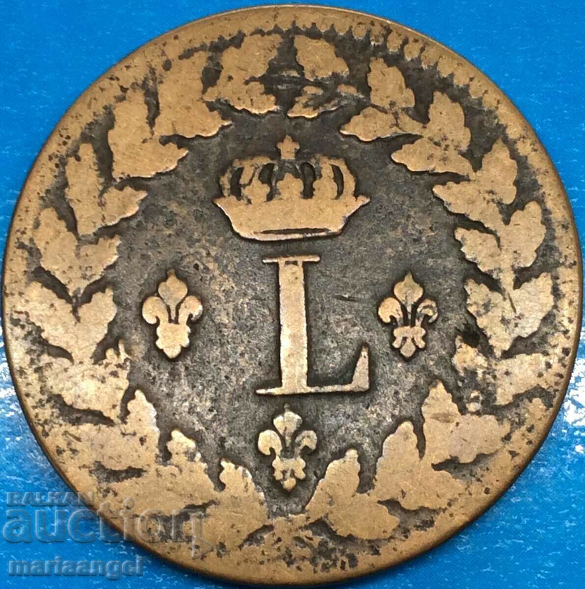 Livrarea Napoleon 1 Decim 1815 Franța BB Strasbourg 20g bronz