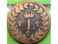 Napoleon 1 Decim 1815 France BB Strasbourg 20g χάλκινο