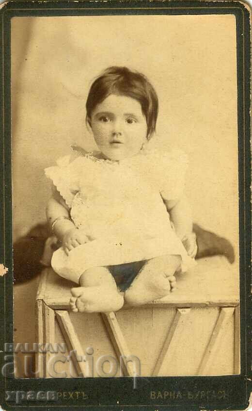 СТАРА ФОТОГРАФИЯ - КАРТОН - К.АЛБРЕХТ – ВАРНА - М1407