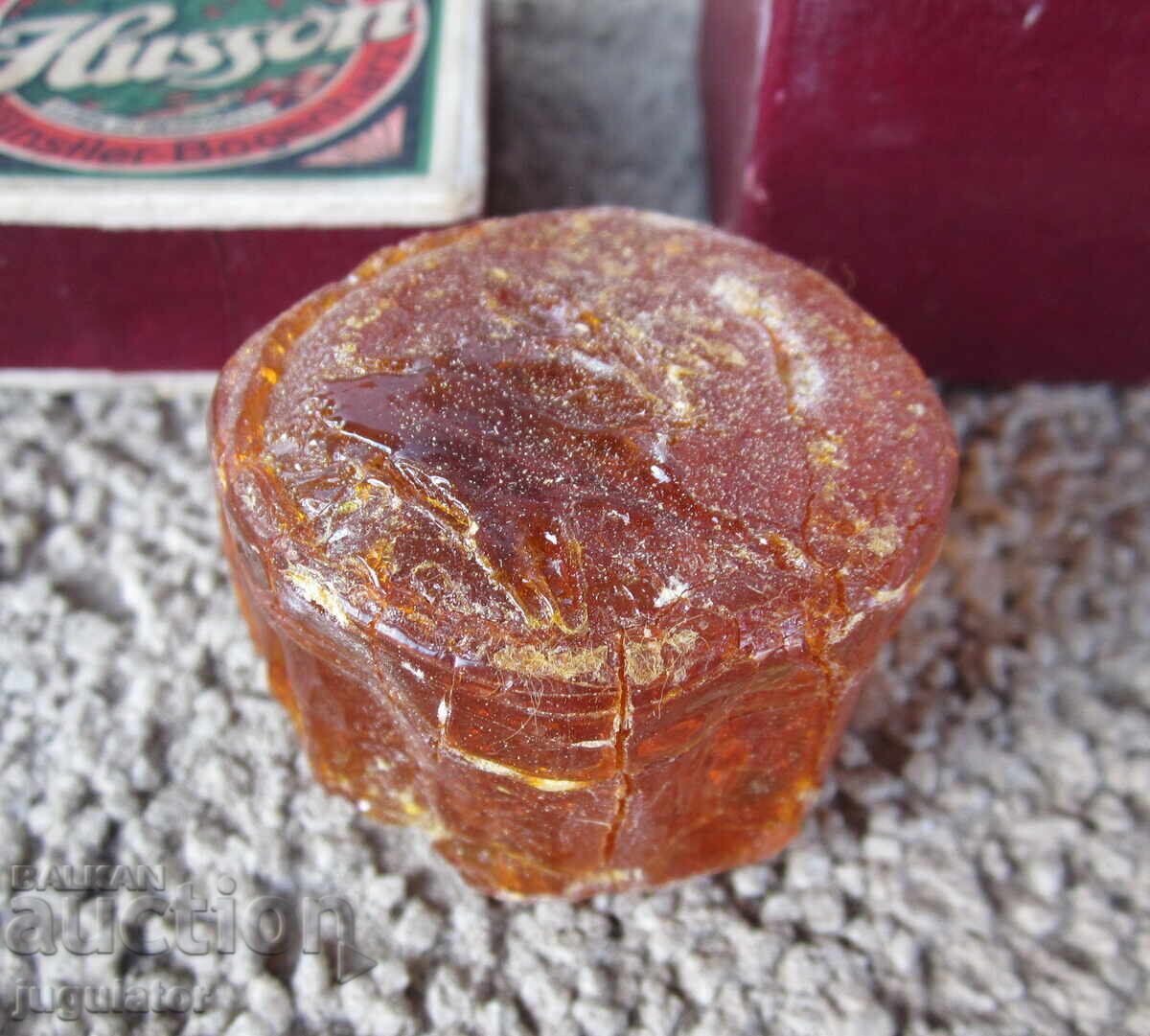 Παλιά γερμανική ρητίνη κολοφωνίου σε κουτί για δοξάρι βιολιού - 6