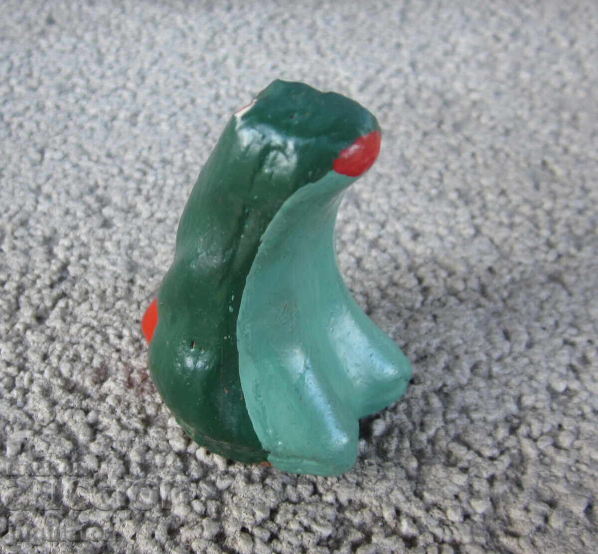 Παλιά Βουλγάρικη λαϊκή κεραμική σφυρίχτρα βατράχου με τιμή 20.00 BGN | € 10.23