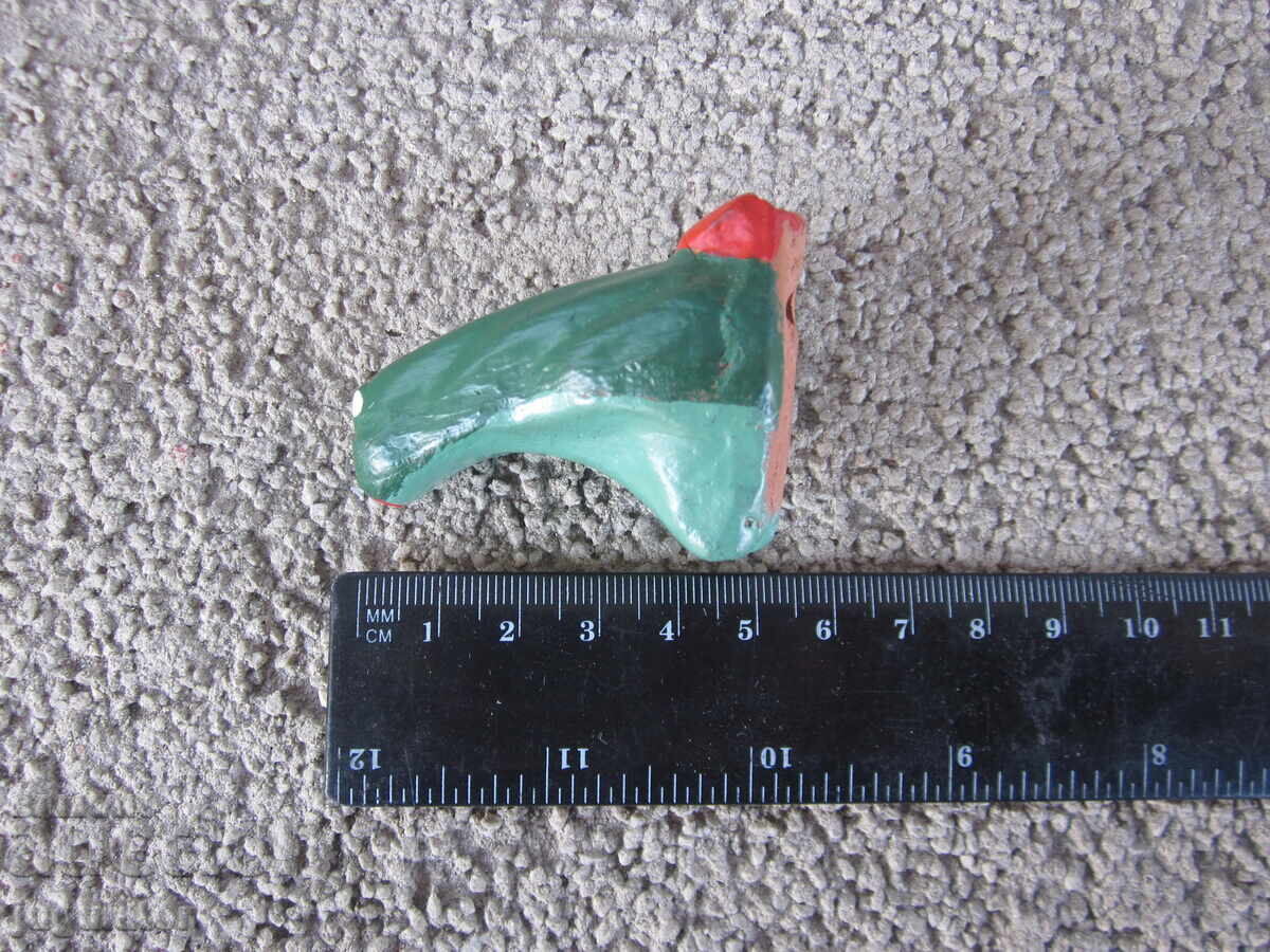 Παλιά Βουλγάρικη λαϊκή κεραμική σφυρίχτρα βατράχου - 7