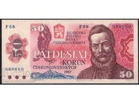 Cehoslovacia 50 coroane 1987 Pick 96a Unc Ref 0660