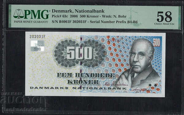 Denmark 500 Kroner 2006 PMG 58 Pick 63 Uncirculated Denmark 500 Kroner 2006 PMG 58 Pick 63 Uncirculated
