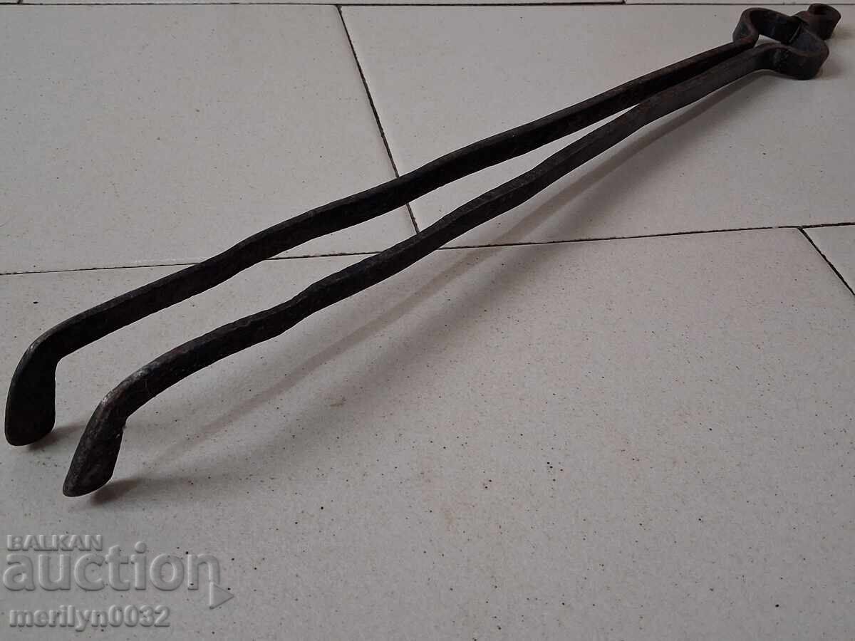Dilaf vechi, clește, fier forjat pentru cuptor