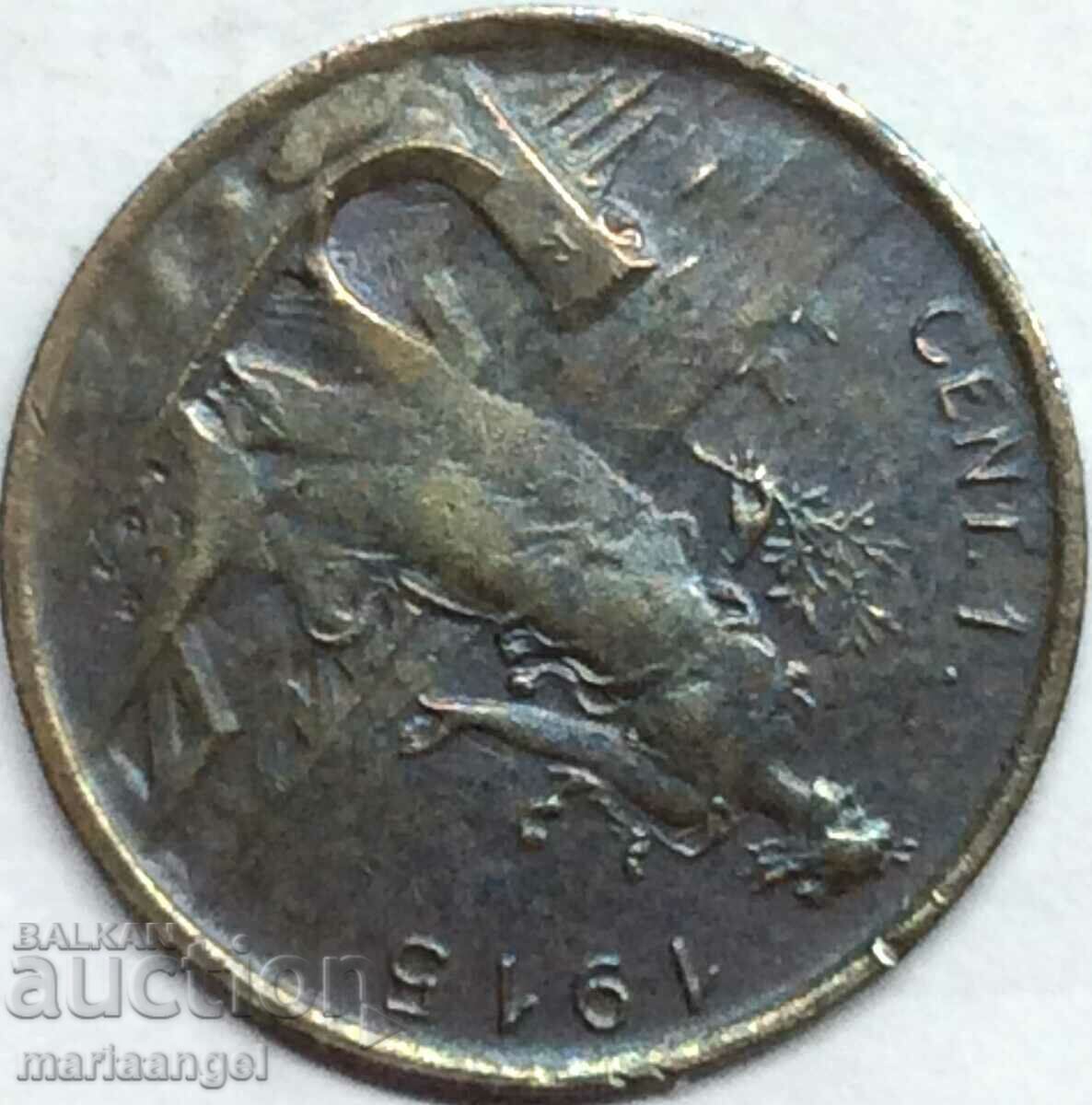 1 centesimo 1915 Italia Victor Emmanuel III (1869-1947) - 5