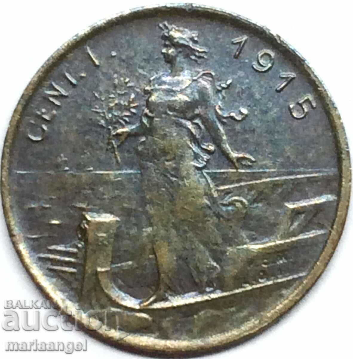 1 centesimo 1915 Italia Victor Emmanuel III (1869-1947)