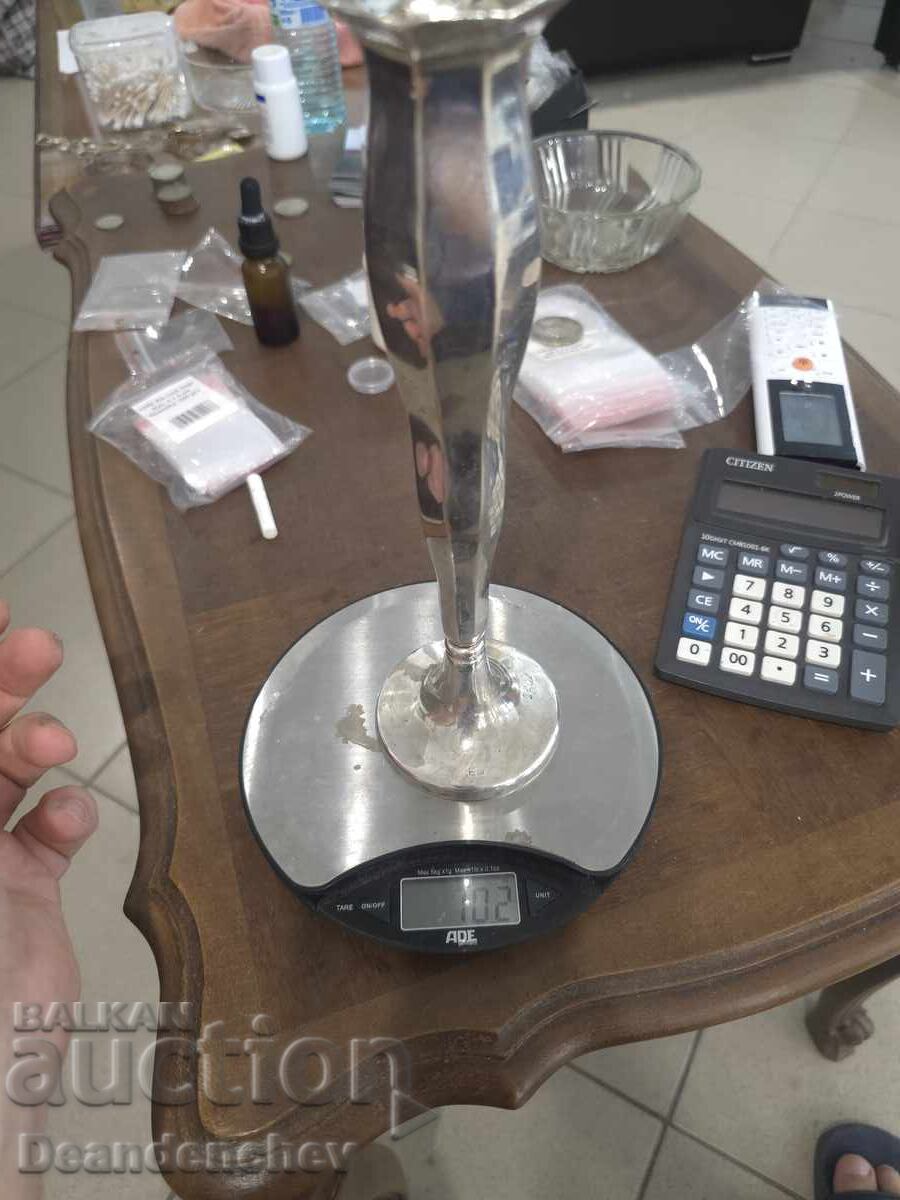 Auction Silver vase 102g Auction Silver vase 102g
