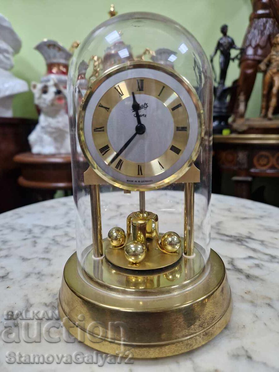 Beautiful small German Schatz desk clock