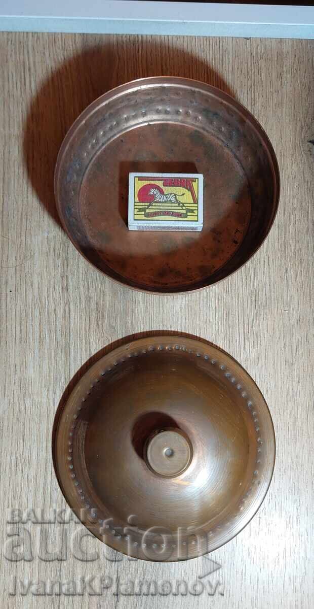 Cutie de cupru retro pentru colecționari, excelentă - 7