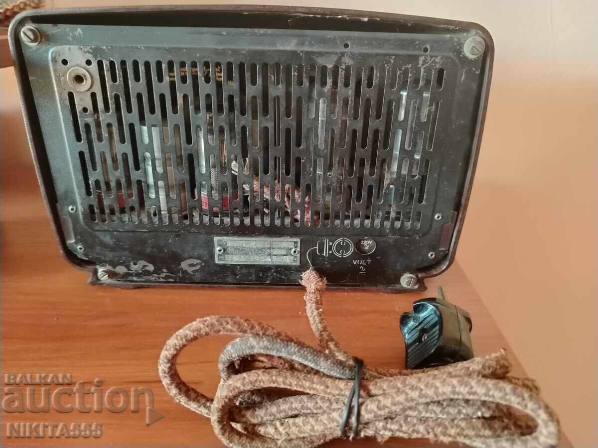 Παλιό μικρό ραδιόφωνο μπακελίτη Philips 203U 37 Belgium (Βέλγιο) - 5