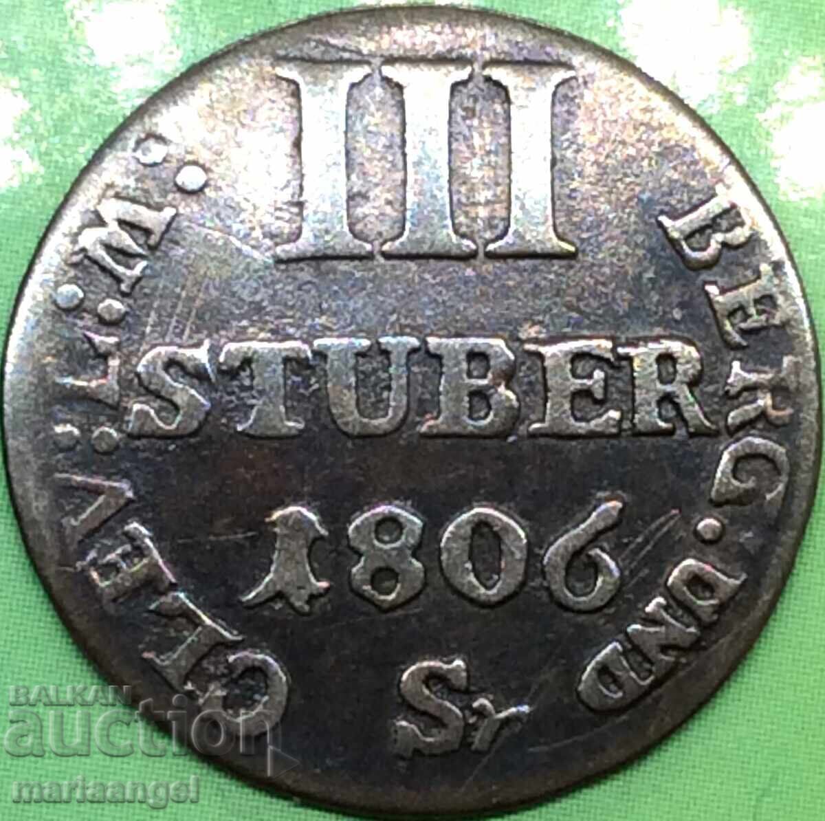 Γιόζεφ Ναπολέων 3 κρόιτσερ 1806 Γερμανία Βεστφαλία ασήμι