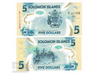 5 dolari Insulele Solomon 2022 UNC / Bancnotă / Polimer