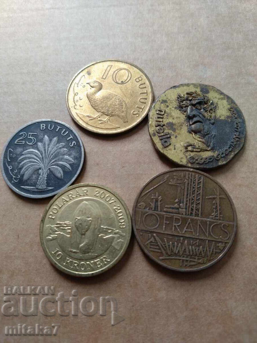 Лот монети и токън с цена € 7.16 | 14.00 лв. Лот монети и токън с цена € 7.16 | 14.00 лв.