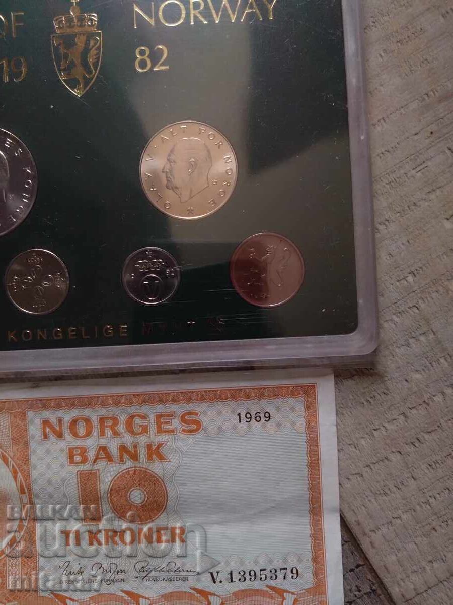 Аукцион Сет монети и банкнота, Норвегия