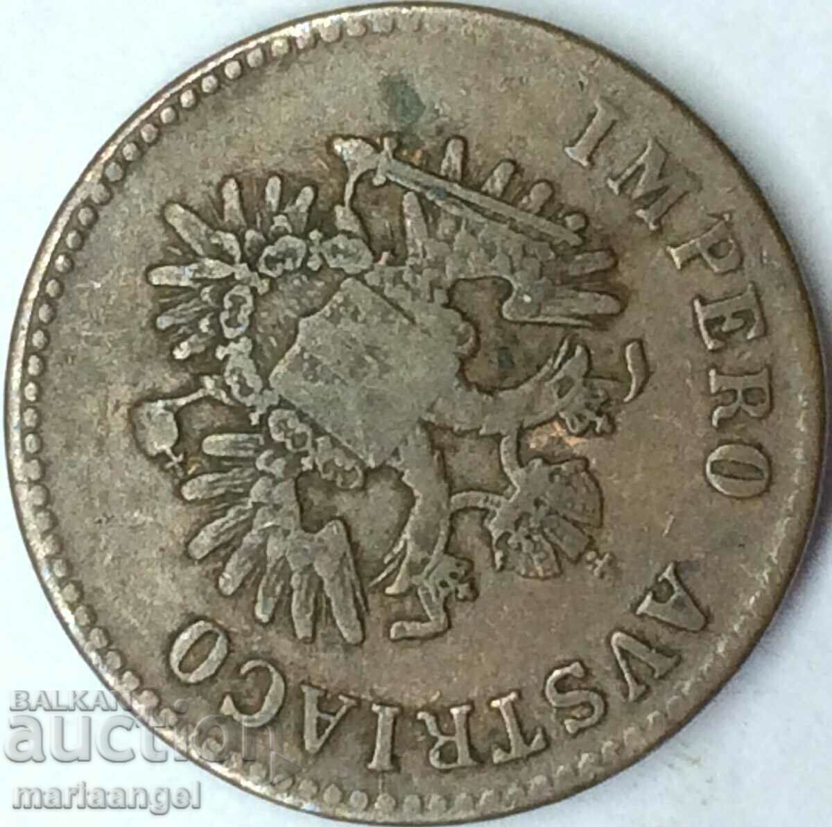 Аукцион Ломбардия Венеция 5 чентесими 1852 V-Венеция Австрия за Итал