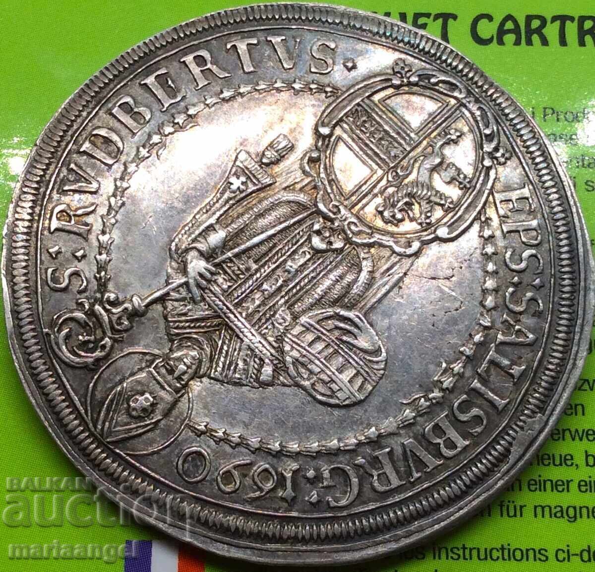 Delivery of Thaler 1690 Austria Salzburg Count Johann Ernst 29.08g silver