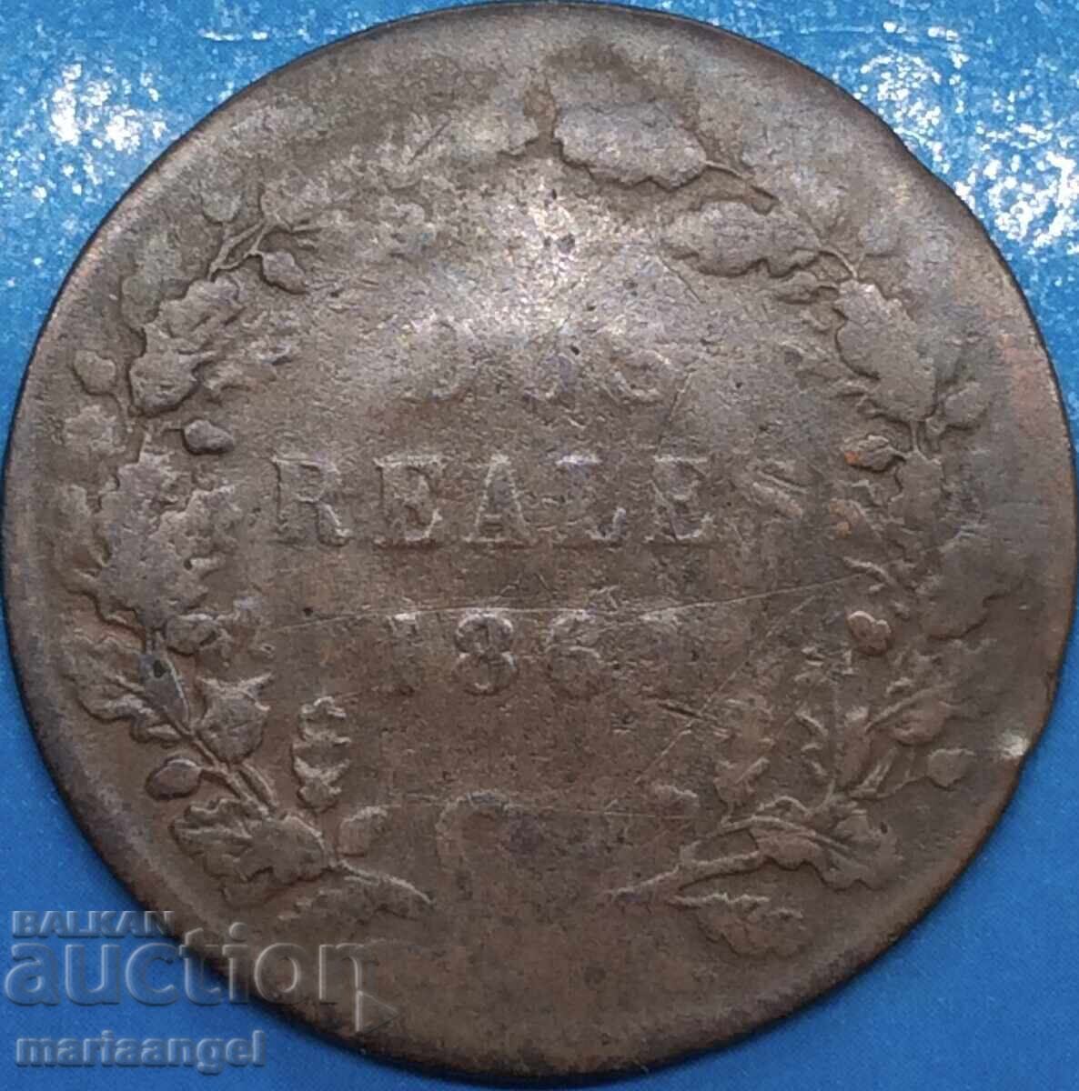 Παράδοση Argentina 2 Reales 1861 32mm χαλκός - σπάνιο