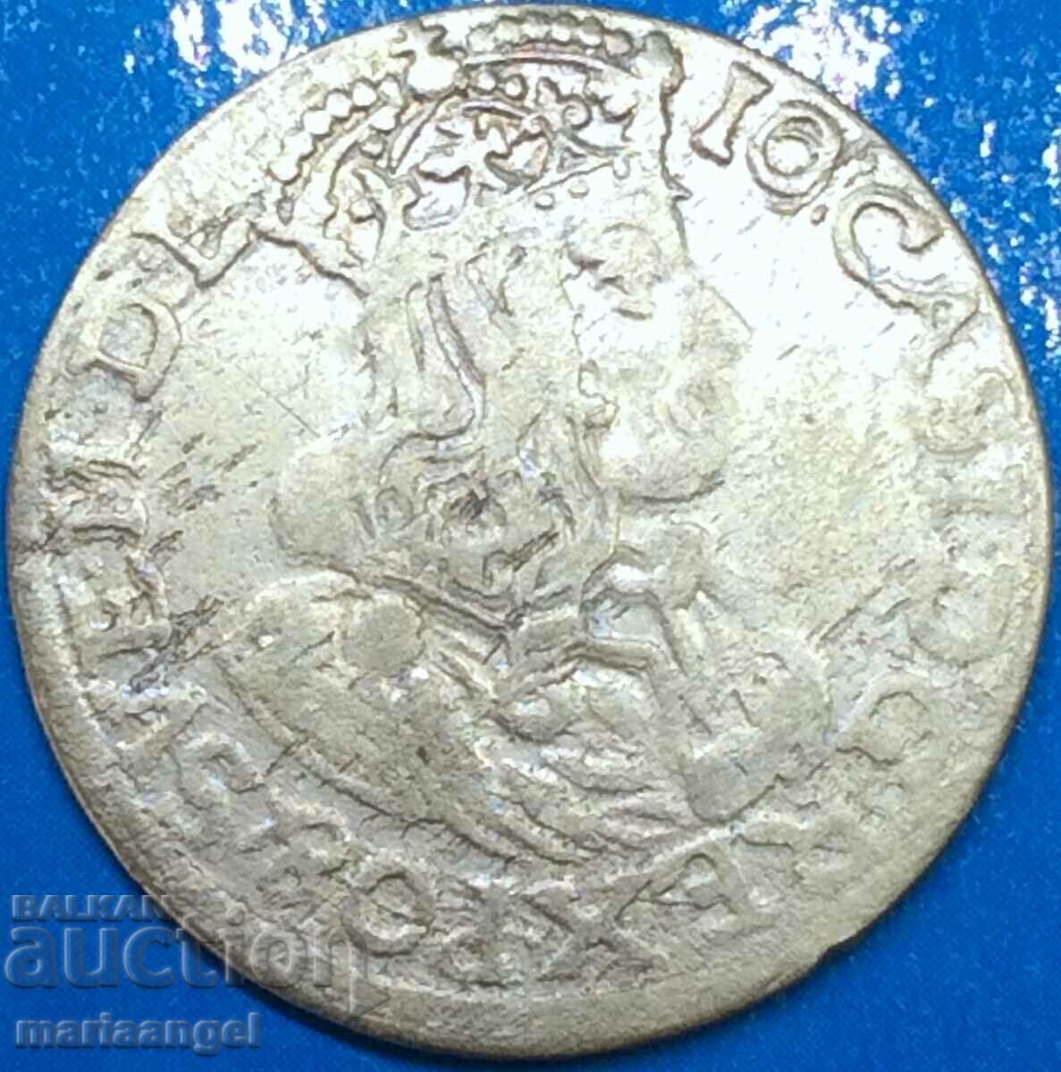 Πολωνία 6 groszy (Szestak) Ivan II Casimir ασημί