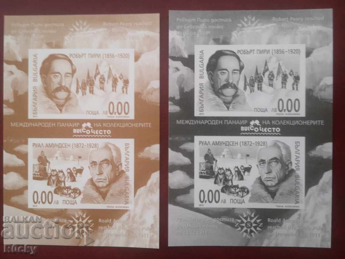 Licitație 2015 BLOC DE COLECȚIE Amundsen Peary și suveniruri