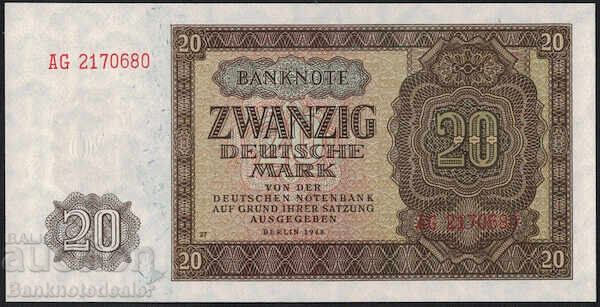 Germany 20 mark 1955 Pick 19 Uncirculated