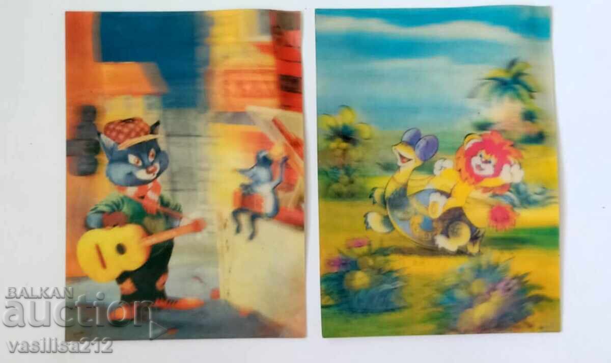 Cărți poștale stereo, 2 buc