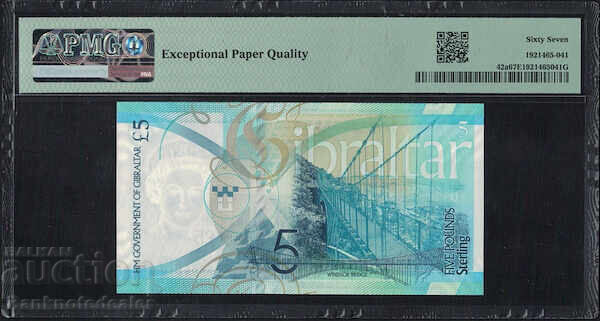 Gibraltar 5 Pounds 2020 PMG 67 Pick 42a Uncirculated with price 110.00 BGN | € 56.24 Gibraltar 5 Pounds 2020 PMG 67 Pick 42a Uncirculated with price 110.00 BGN | € 56.24