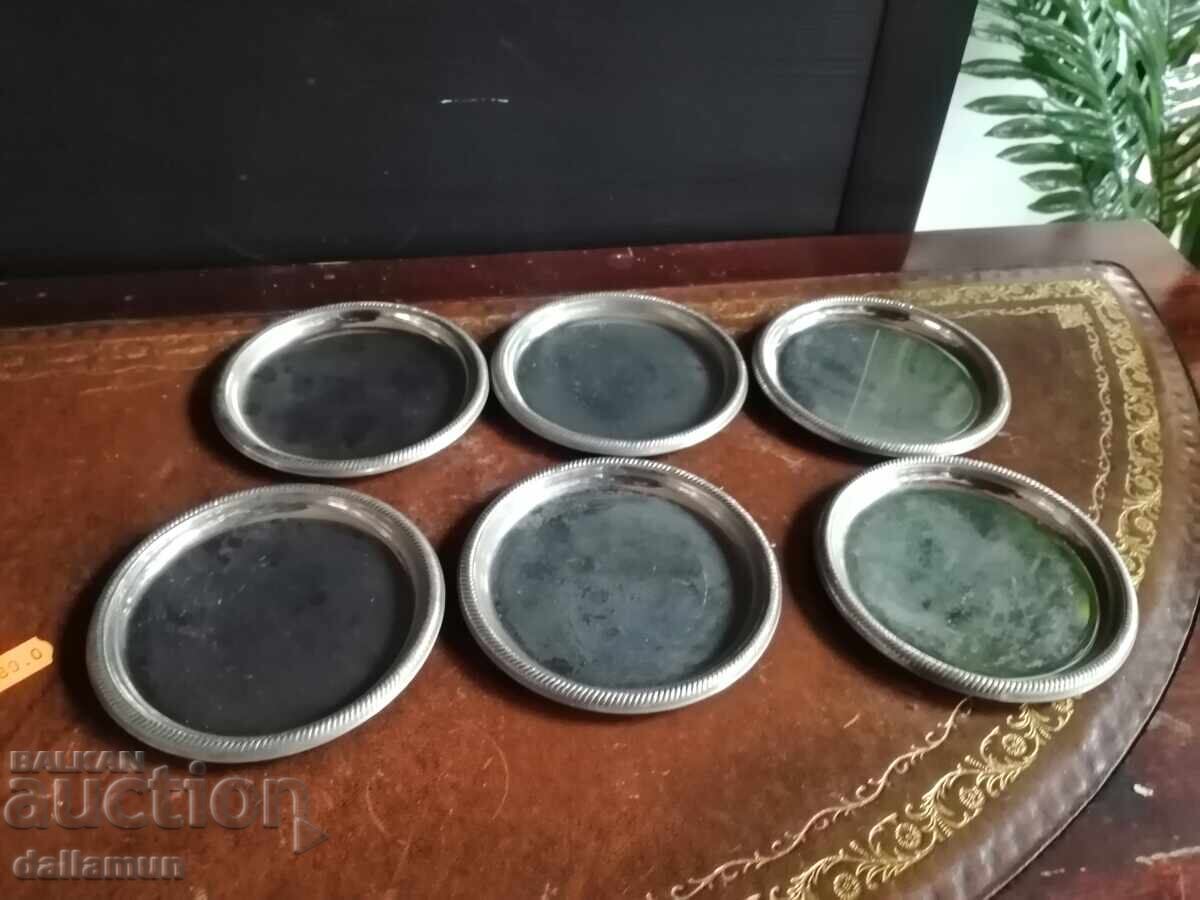 6 броя метални поставки за чаши на стойка - 5