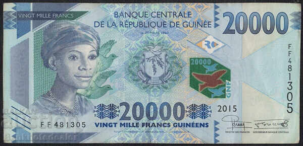 Guinea 20,000 Francs 2015 Pick 50 Guinea 20,000 Francs 2015 Pick 50