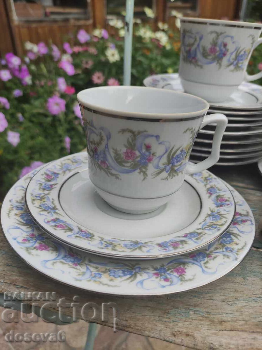 JlMenau Ανατολικής Γερμανίας - διπλό σετ καντάς ασημένιο