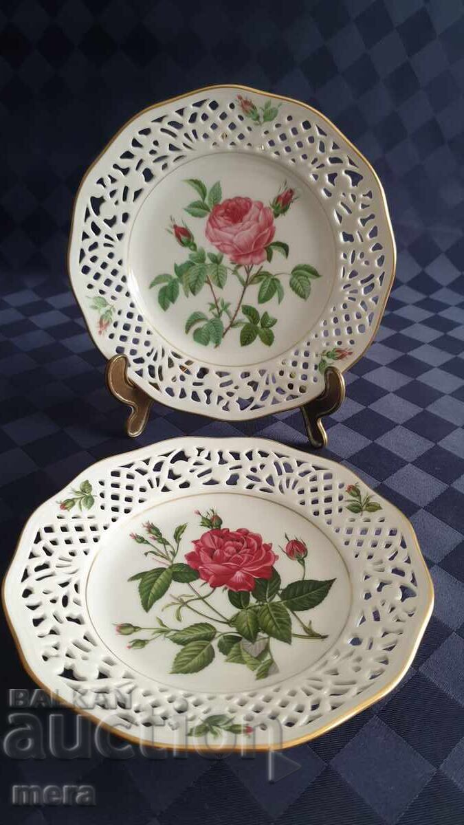 Auction Porcelain openwork collector plates - Schumann Arzberg Auction Porcelain openwork collector plates - Schumann Arzberg