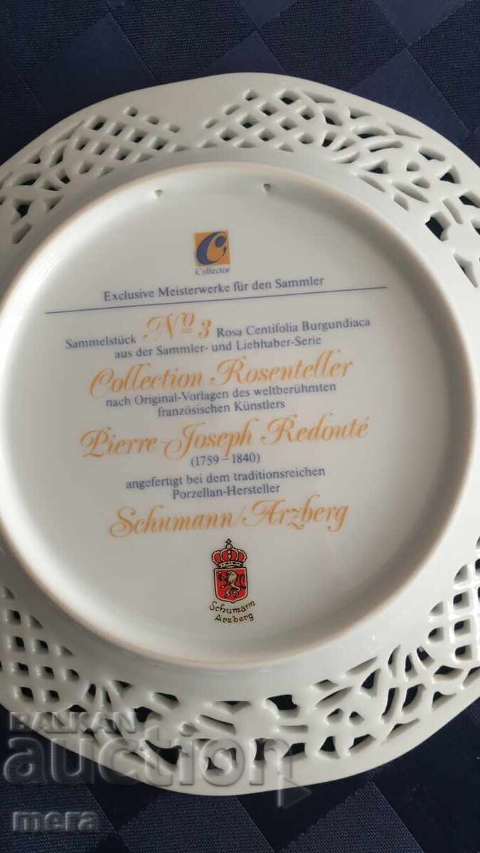 Porcelain openwork collector plates - Schumann Arzberg - 6 Porcelain openwork collector plates - Schumann Arzberg - 6