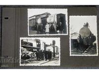 Kingdom of Bulgaria Petrol BAD train tank cars photo 3pcs. photos