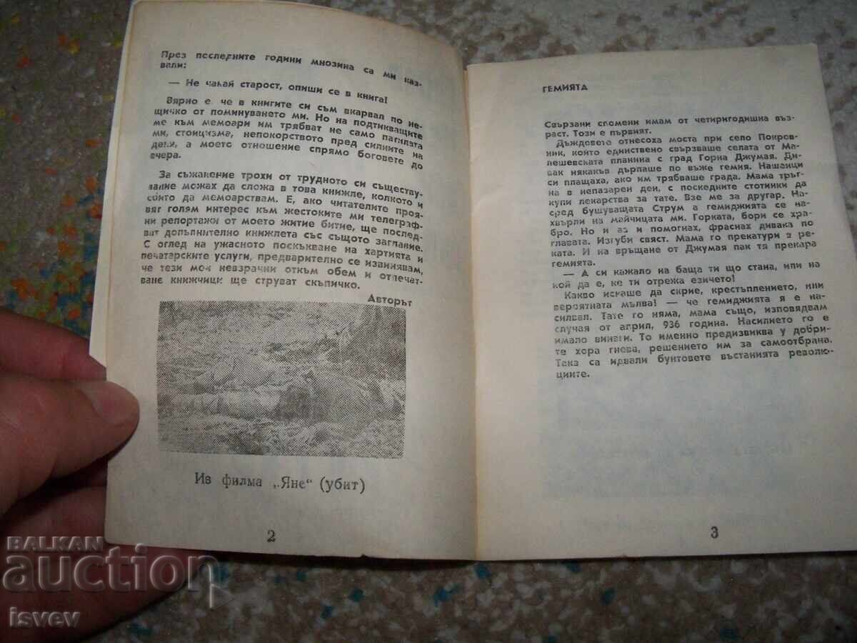 Auction  Running After the Wind - Telegraphic Memoirs 1991