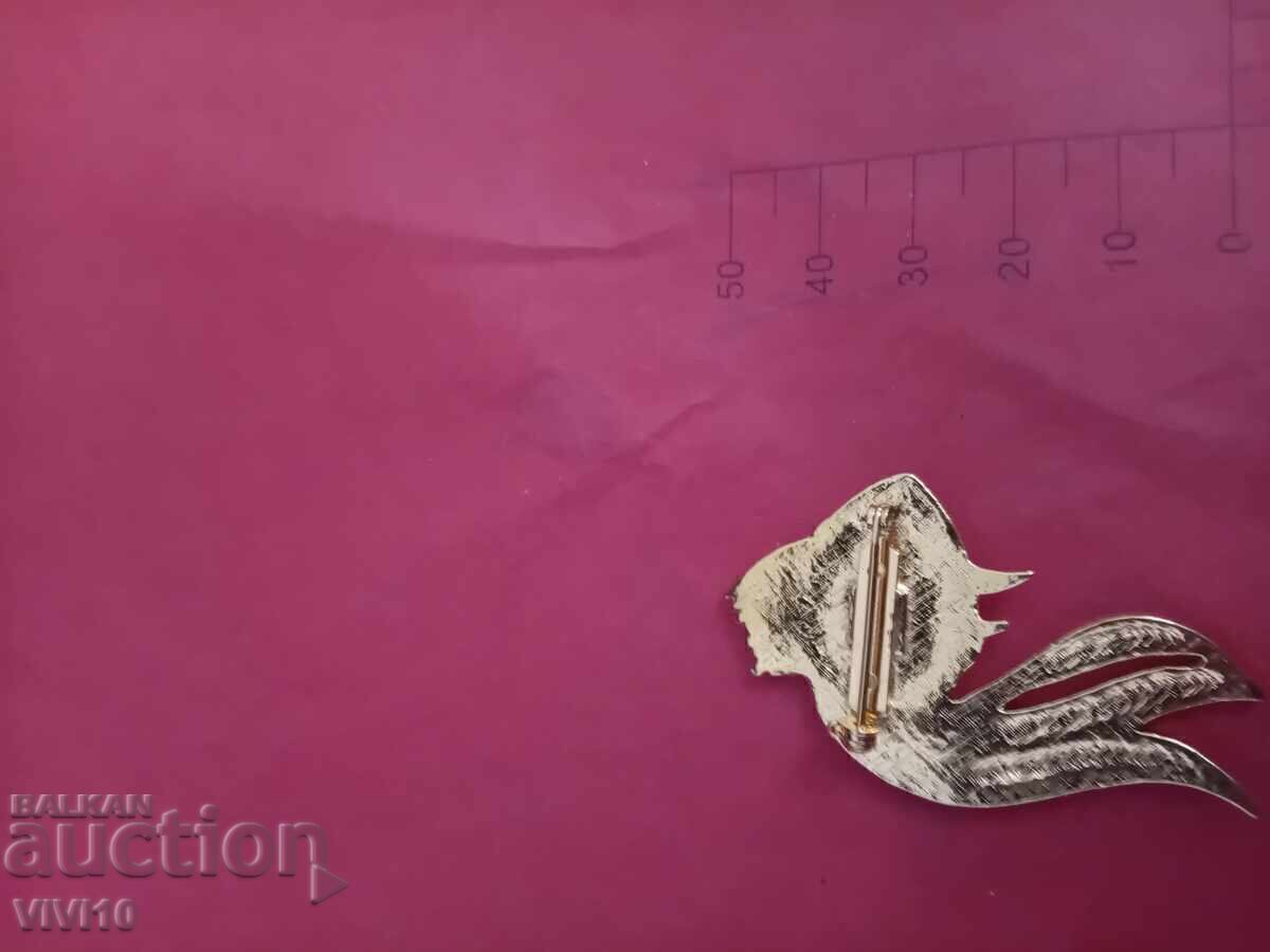 Broșă veche email, pește cu preț € 10.00 | 19.56 BGN