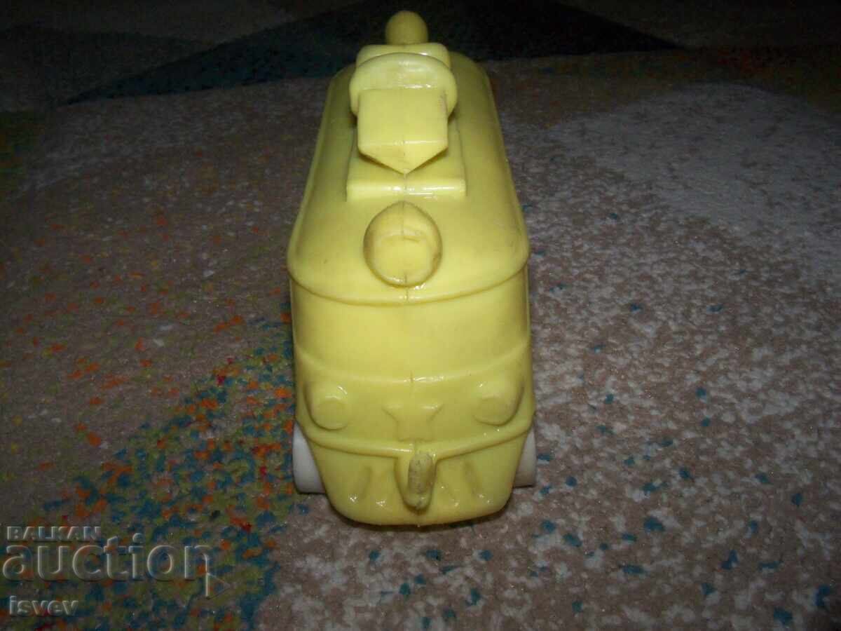 Plastic train, locomotive, social toy. Length 21 cm with price 18.00 BGN | € 9.20 Plastic train, locomotive, social toy. Length 21 cm with price 18.00 BGN | € 9.20