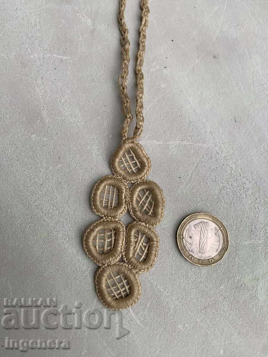 HAND-KNITTED NECKLACE PENDANT with price 4.00 BGN | € 2.05