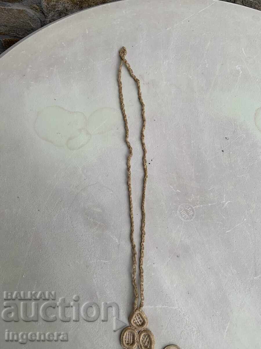 HAND-KNITTED NECKLACE PENDANT - 5