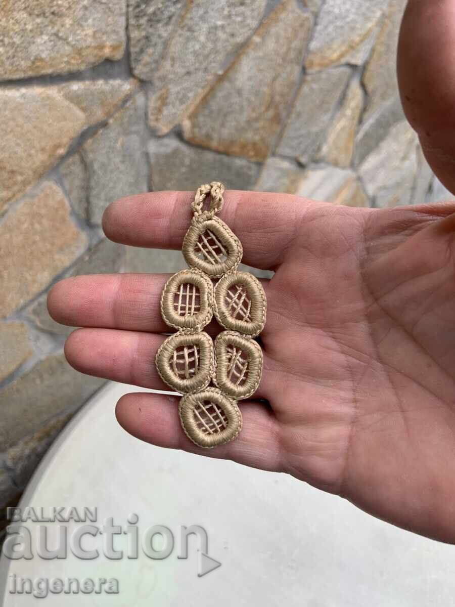 HAND-KNITTED NECKLACE PENDANT - 6