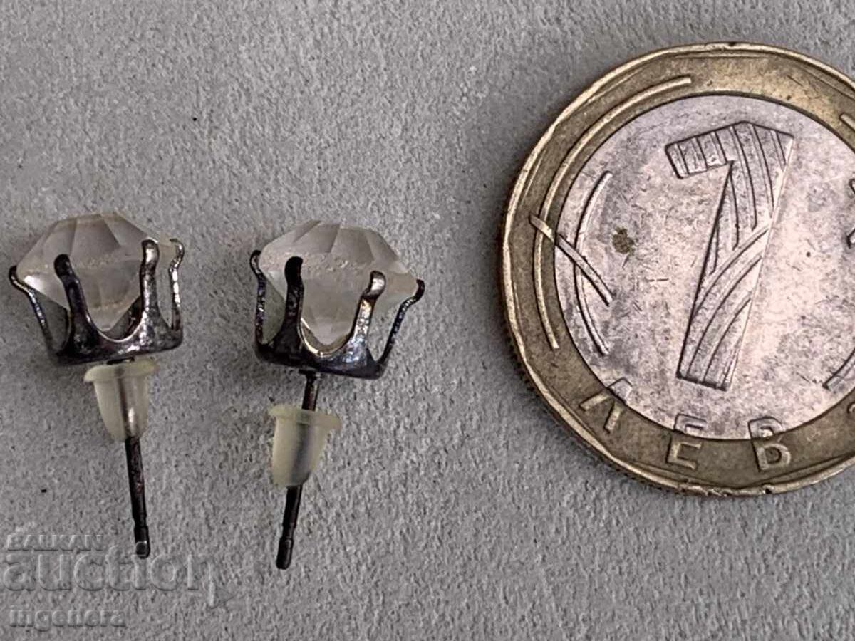 Auction  EARRINGS EARRINGS NEW STONE METAL TRIM