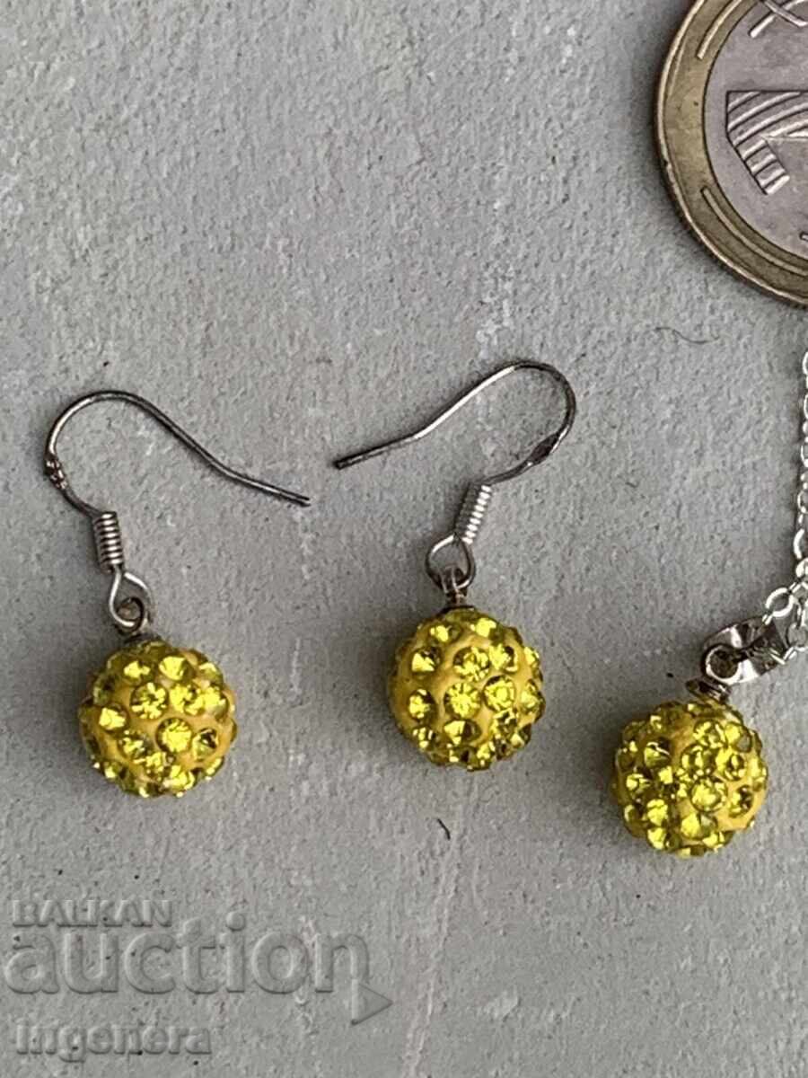 КОМПЛЕКТ ОБЕЦИ КОЛИЕ ГЕРДАН СРЕБРО 925 НОВО - 5