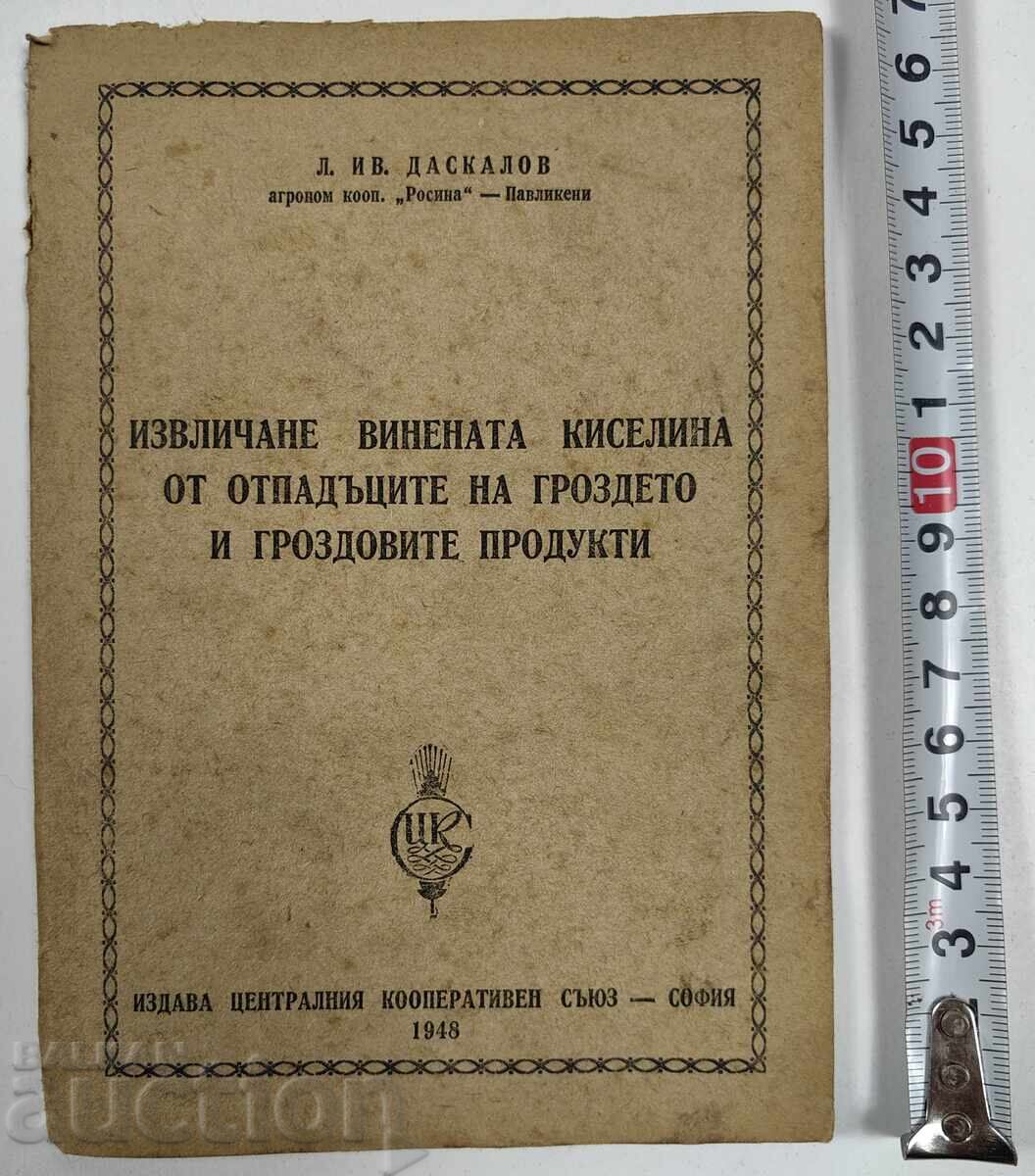 Εξαγωγή τρυγικού οξέος από απόβλητα σταφυλιών, τσίπουρου