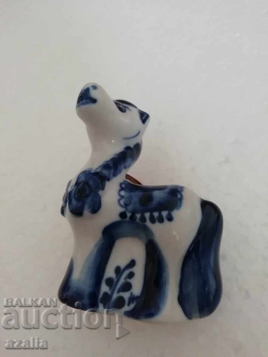 Delivery of Porcelain Figurine Gzhel Horse Delivery of Porcelain Figurine Gzhel Horse