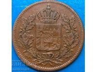 1/2 Kreuzer 1854 Bavaria Germania Orașul Munchen