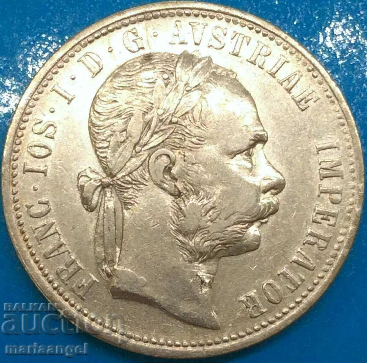 Αυστρία 1 florin 1875 Franz Joseph ασημένιο - σπάνιο έτος - 7
